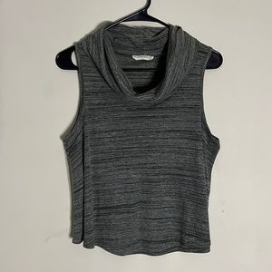 Moon Kiss cowl neck loose fit ribbed tank top